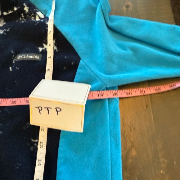 Columbia Women's Blue side zip pullover fleece size large - Picture 8 of 9